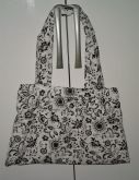 Bolsa de Ombro preta e branca